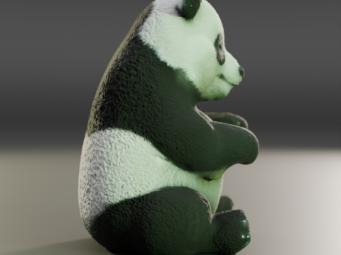 Panda bear Model Cetak 3D