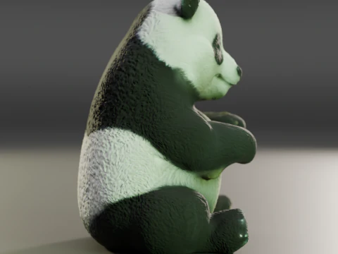 Panda bear 3D Print Model