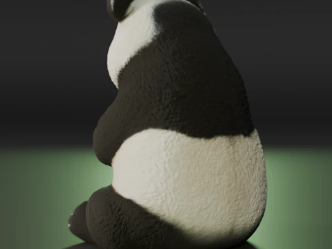Panda bear 3D Print Model