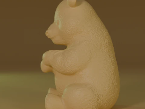 Panda bear 3D Print Model