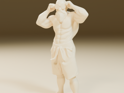 Mestre Kame Master Roshi 3D प्रिंट मॉडल