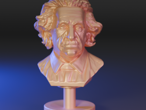 Albert Einstein bust Modelo de impresión 3D