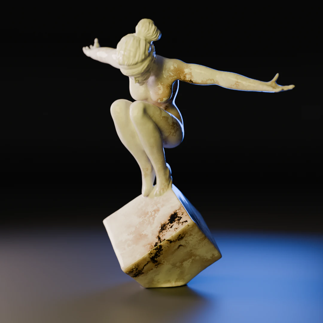 A breath into the abyss 3D Print Model .c4d .max .obj .3ds .fbx .stl .blend