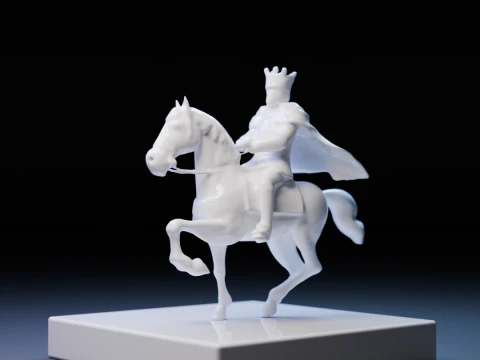 The porcelain king 3D Print Model
