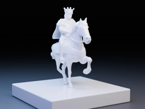 The porcelain king 3D Print Model