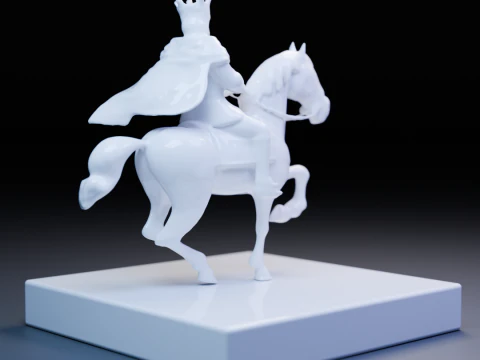 The porcelain king 3D Print Model