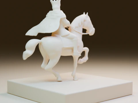 The porcelain king 3D Print Model
