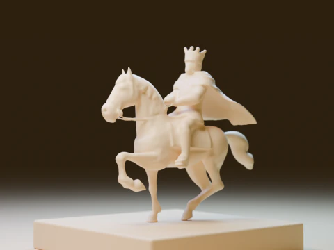 The porcelain king 3D Print Model