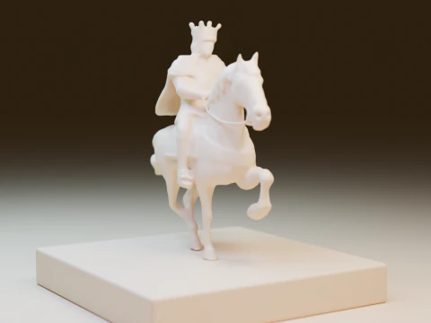 The porcelain king 3D Print Model
