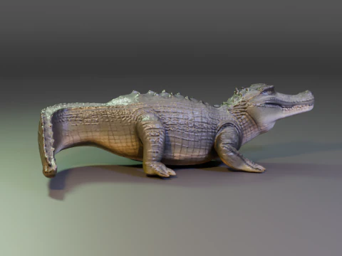 Crocodile 3D Print Model