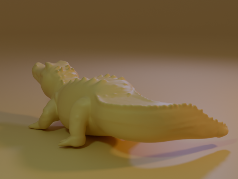 Crocodile 3D Print Model