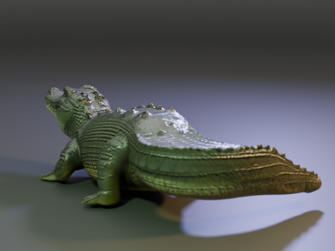 Crocodile 3D Print Model