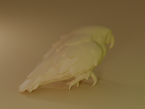 नीला एक प्रकार का तोता 3D प्रिंट मॉडल