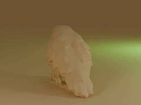 Blue macaw 3D Print Model