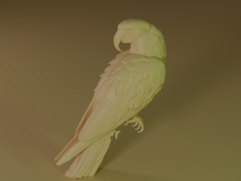 Blue macaw Modello di stampa 3D