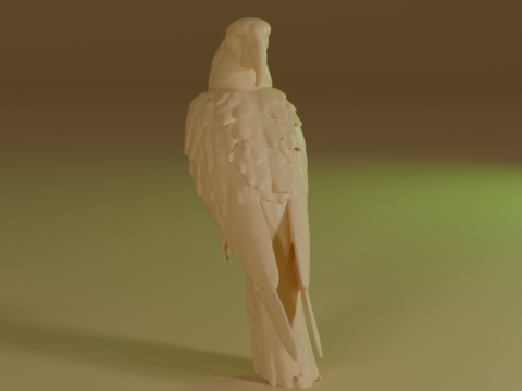 Blue macaw Modello di stampa 3D