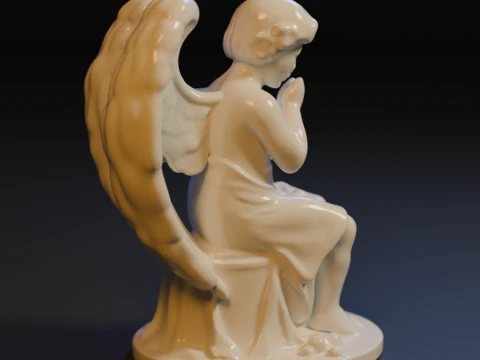&Aacute;ngel de la serenidad Modelo de impresión 3D