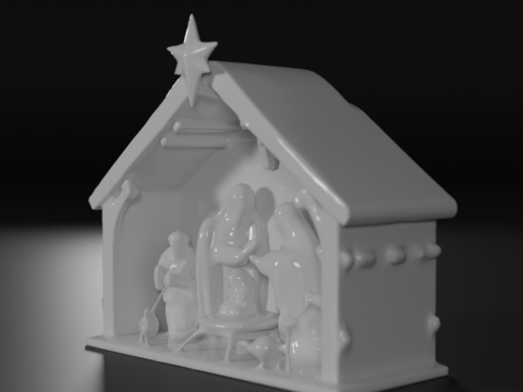 Abstract nativity scene 3Dプリントモデル