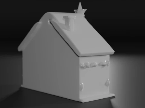 Абстрактная сцена Рождества 3D Принт Модель