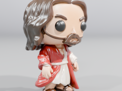 Jesus funko 3Dプリントモデル