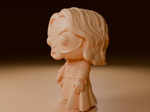 Jesus funko 3Dプリントモデル