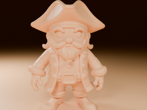 Blackbeard Pirate 3D Print Model