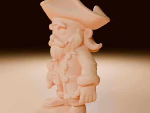 Blackbeard Pirate 3D Print Model
