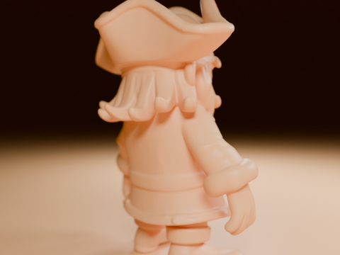 Blackbeard Pirate 3D Print Model