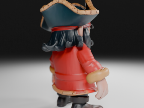 Blackbeard Pirate 3D Print Model