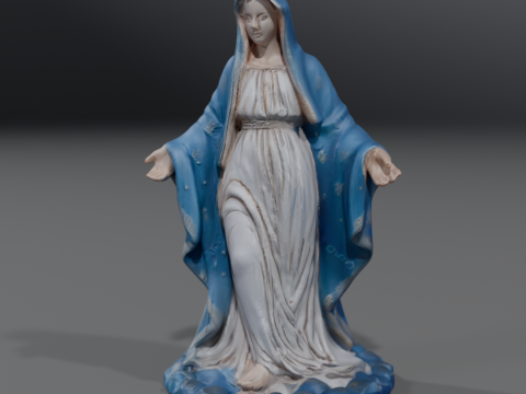 Mary mother of Jesus 3D Print Model