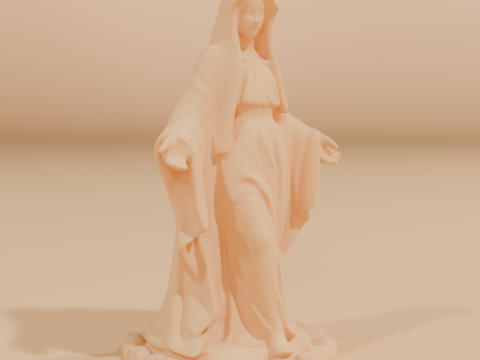Mary mother of Jesus 3D Print Model