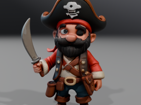 Captain Blackbeard Modelo de impresión 3D