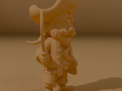 Captain Blackbeard Modelo de impresión 3D