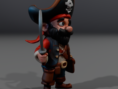 Captain Blackbeard Modelo de impresión 3D