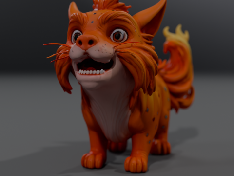 FireFeline Model Cetak 3D