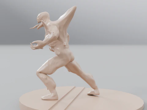 Venom statue 3D Print Model