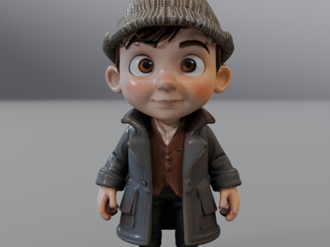 Sherlock Holmes cartoon style Modelo de impresión 3D