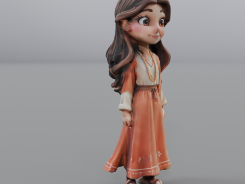 Mary Mother of Jesus 3D Print Model
