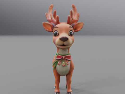 Santas reindeer Modelo de impresión 3D