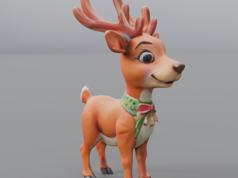 Santas reindeer Model do druku 3D