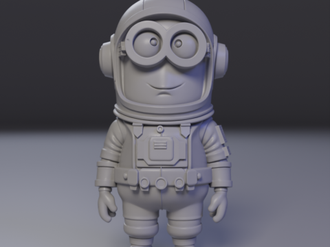 Minion Astronaut Model Cetak 3D