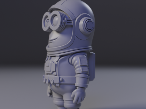 Minion Astronaut Model Cetak 3D
