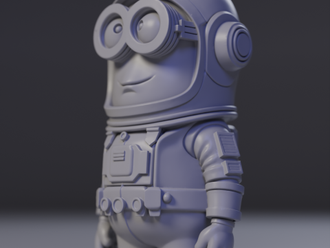 Minion Astronaut Model Cetak 3D