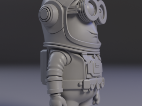 Minion Astronaut Model Cetak 3D