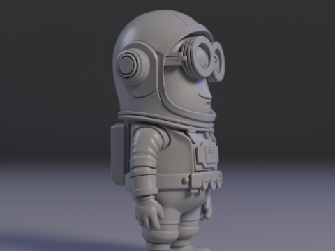 Minion Astronaut Model Cetak 3D