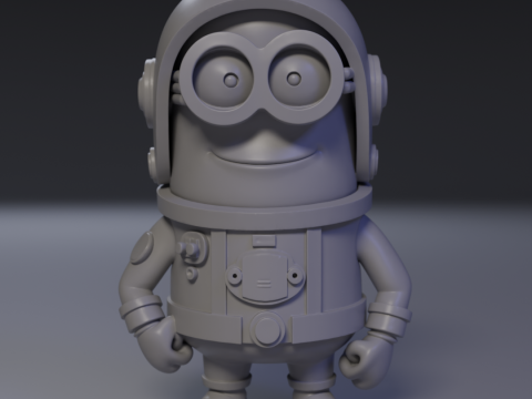 Minion Astronaut 3Dプリントモデル