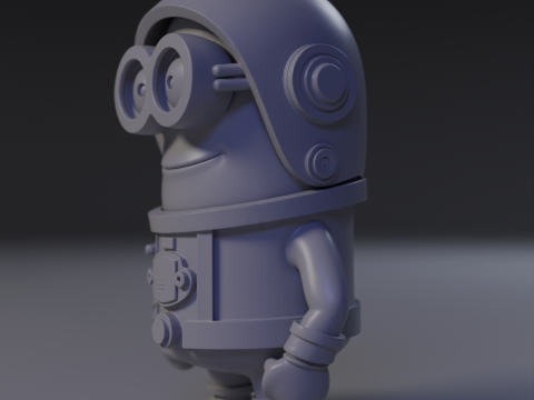 Minion Astronaut 3Dプリントモデル