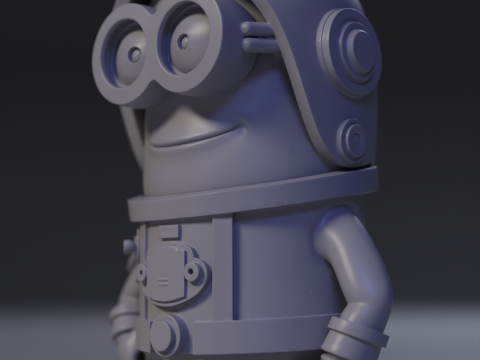 Minion Astronaut 3Dプリントモデル