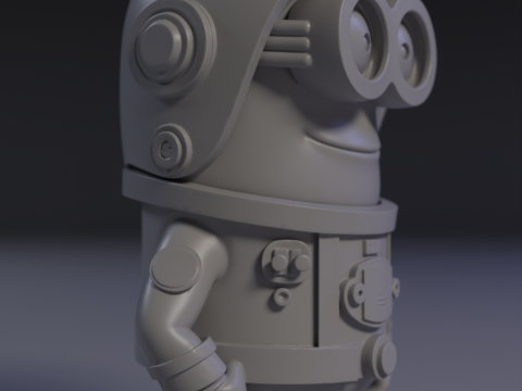 Minion Astronaut 3Dプリントモデル