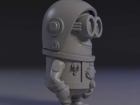 Minion Astronaut 3Dプリントモデル